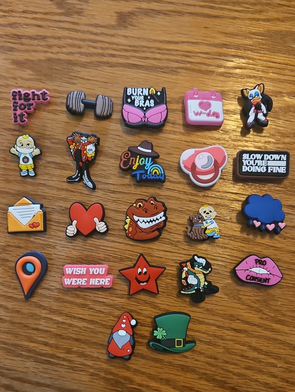 Miscellaneous shoe charms